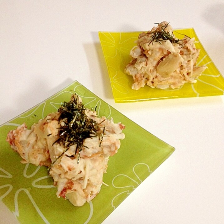 里芋とえのき茸のおかかマヨサラダ